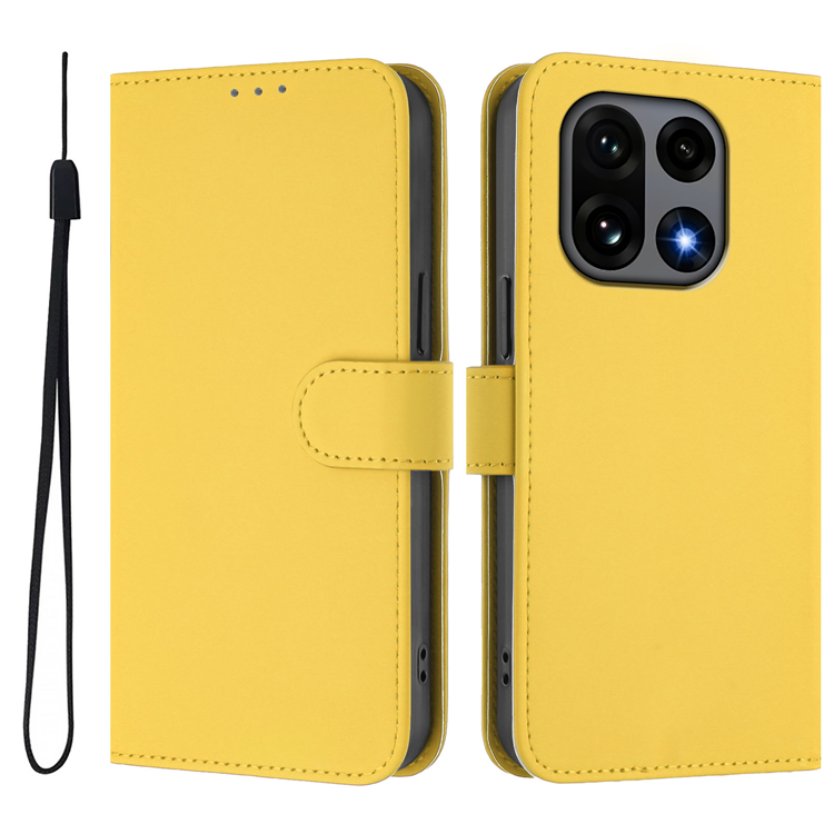 OnePlus 15 5G Plånboksfodral Solid Färg Konstläder (Lemon) | 2353 | AlltMobil