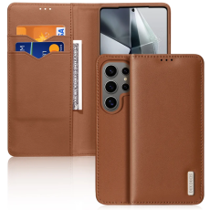 A-One Brand - Dux Ducis Galaxy S25 Ultra Plånboksfodral Hivo RFID - Brun