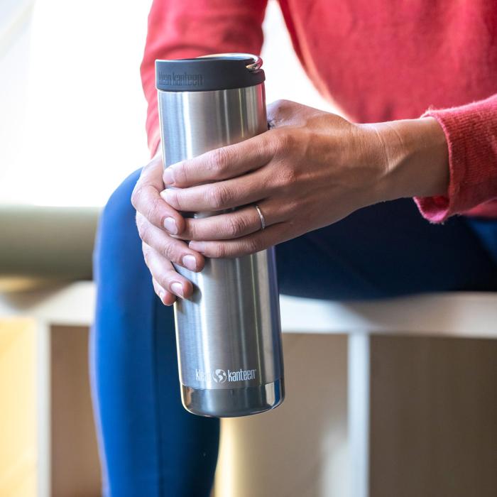UTGATT1 - KLEAN KANTEEN TKWide Mugg 592ml (Wide Cafè Cap) - Brushed Stainless