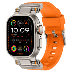 A-One Brand - Apple Watch 42/44/45/46/49mm Armband Silikon - Orange