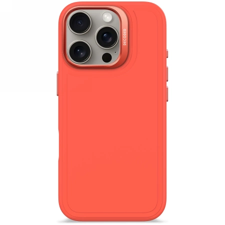Decoded iPhone 16 Pro Mobilskal Magsafe Antimikrobiell Silikonstaplar - Orange | 2353 | AlltMobil