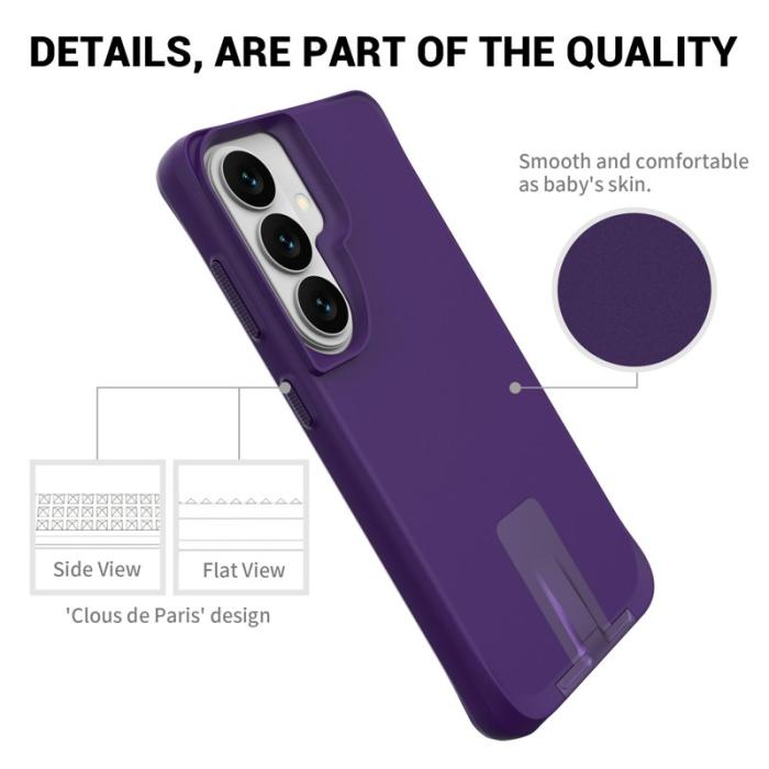 OEM - Mobilskal för Samsung Galaxy S26 Plus Kickstand PC + TPU - Lila
