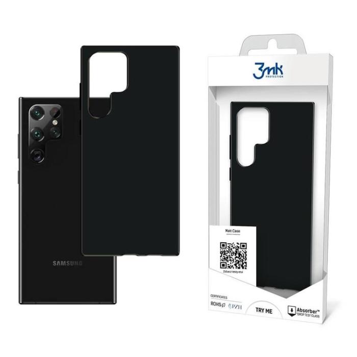 3MK - 3MK Matte Skal Samsung Galaxy S22 Ultra - Svart