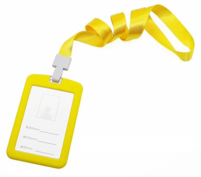 OEM - Hållare för ID-Bricka med Lanyard - Gul