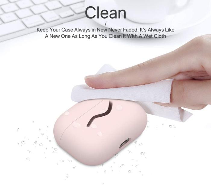 A-One Brand - Airpods Pro 1 Skal Liquid Silicone - Rosa