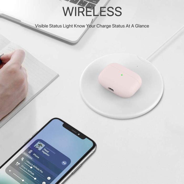 A-One Brand - Airpods Pro 1 Skal Liquid Silicone - Rosa