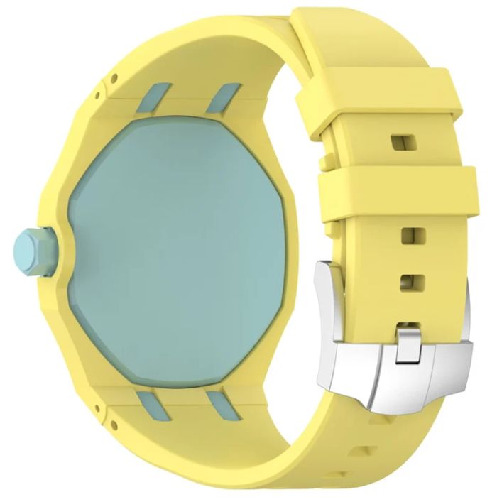 A-One Brand - Swatch Royal Pop Silikonarmband med Integrerat Skyddsskal - Gul