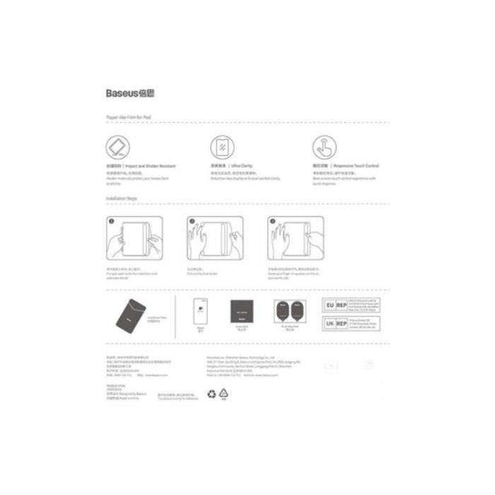 BASEUS - Baseus iPad Mini 6 Härdat Glas Skärmskydd - Transparent
