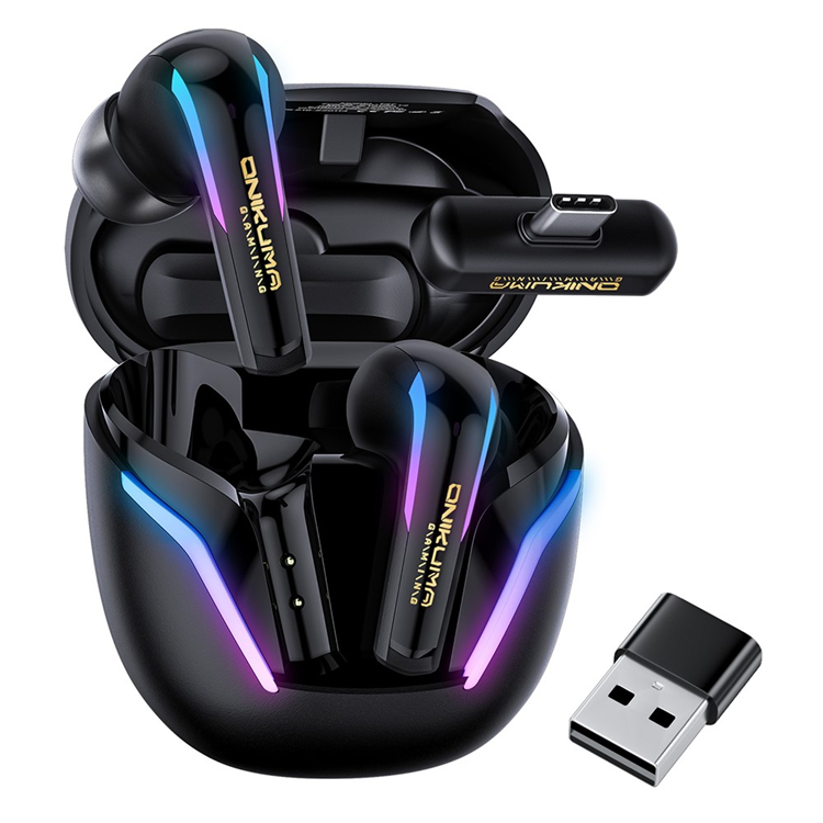 ONIKUMA TWS Trådlösa Bluetooth Hörlurar In-ear Vattentäta IPX4 T27 - Svart | 5566 | AlltMobil