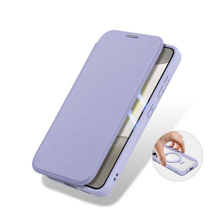 Dux Ducis - Dux Ducis Galaxy S24 Plånboksfodral Magsafe Skin X Pro - Lila