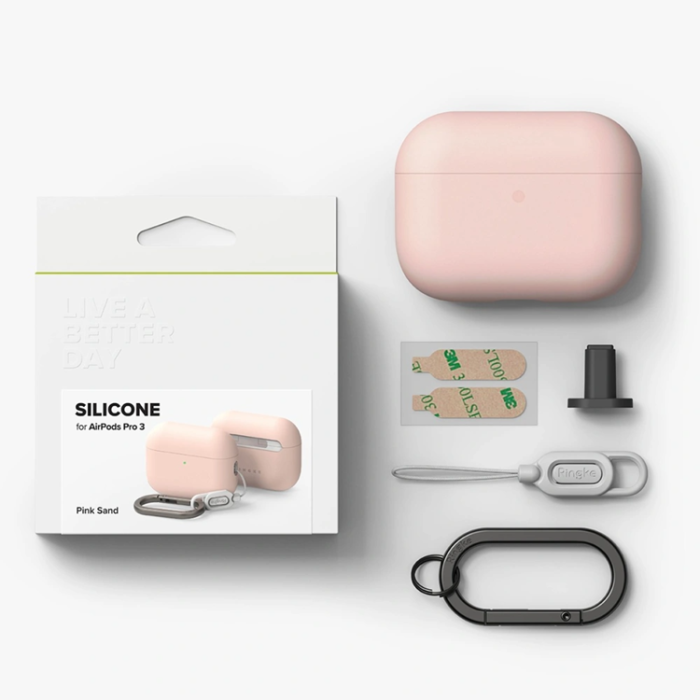 Ringke - Ringke Apple Airpods Pro 3 Skal Silikon - Rosa Sand