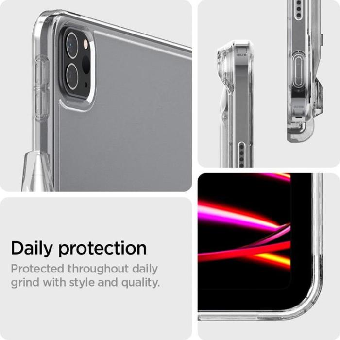 Spigen - Spigen iPad Pro 12.9 (2020/2021/2022) Skal Airskin Hybrid - Transparent