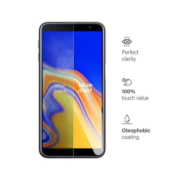 Blue Star - Blue Star Samsung Galaxy J6 Plus Skärmskydd av Härdat Glas