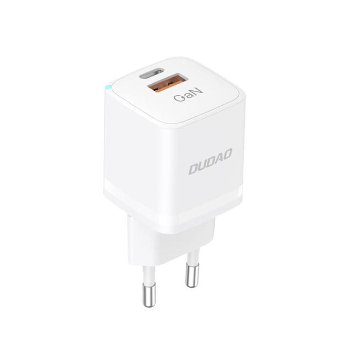 Dudao - Dudao Väggladdare USB/USB-C 33W - Vit