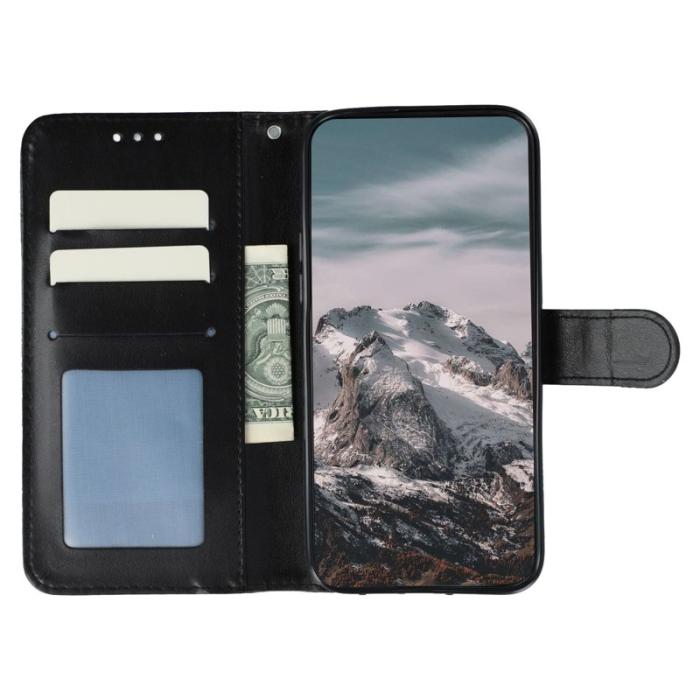 OEM - Samsung Galaxy S26 Plus Skal PU Läder Mandala Tryck - Svart