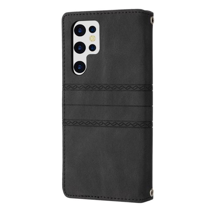 OEM - Samsung Galaxy S26 Ultra Fodral Konstläder Skin-Touch - Svart