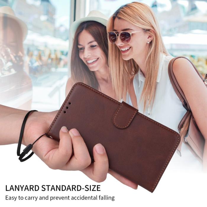 OEM - Samsung Galaxy S26 Plus Plånboksfodral Konstläder Folio Flip - Brun