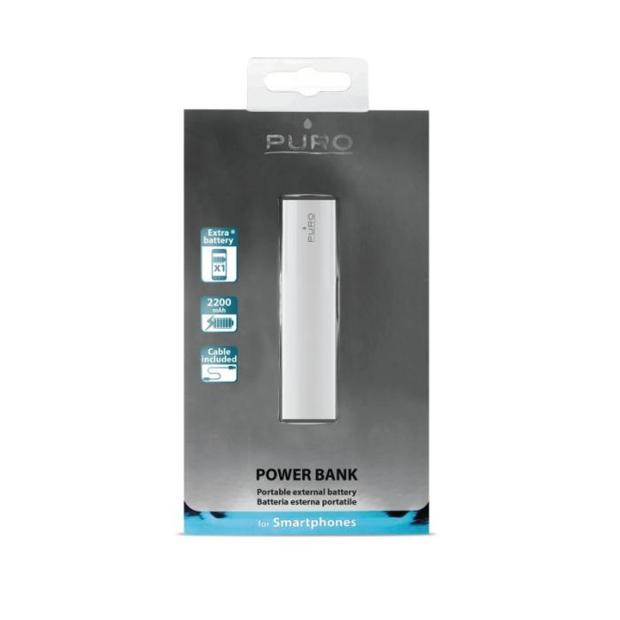 UTGATT5 - Puro Universal PowerBank Cell 2200mAh 1USB 1A - Vit