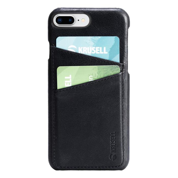 UTGATT5 - KRUSELL SUNNE 2 CARD COVER IPHONE 7/8 PLUS VINTAGE BLACK
