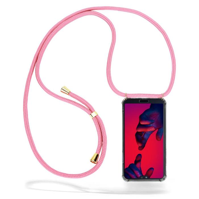 UTGATT1 - Boom Huawei P20 Pro skal med mobilhalsband - Pink Cord