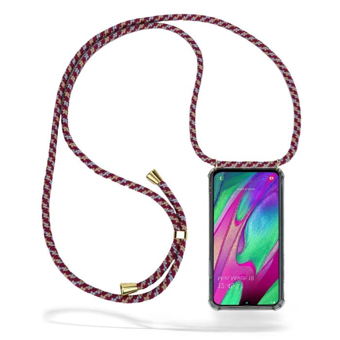 UTGATT1 - Boom Galaxy A40 mobilhalsband skal - Red Camo Cord