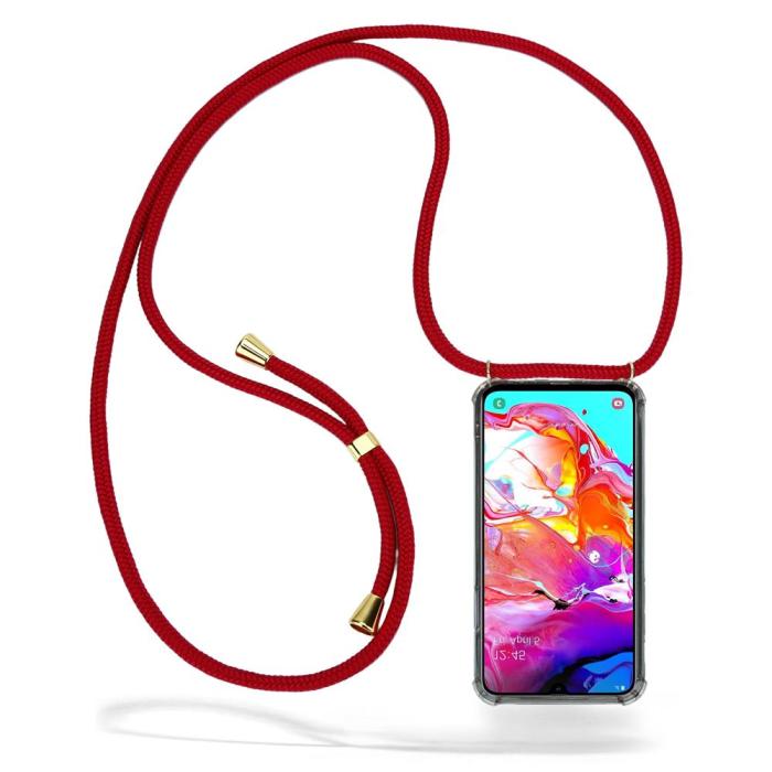 UTGATT1 - Boom Galaxy A70 mobilhalsband skal - Maroon Cord