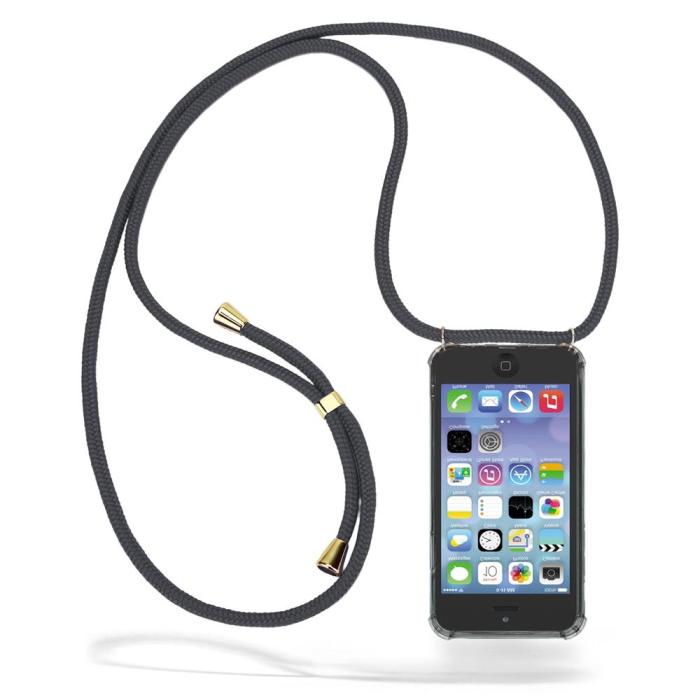 Boom of Sweden - Boom iPhone 5/5S/SE skal med mobilhalsband- Grey Cord