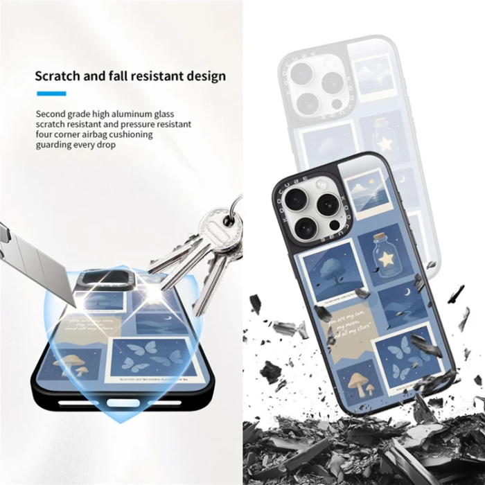 A-One Brand - iPhone 15 Pro Mobilskal MagSafe Aluminium Silikon