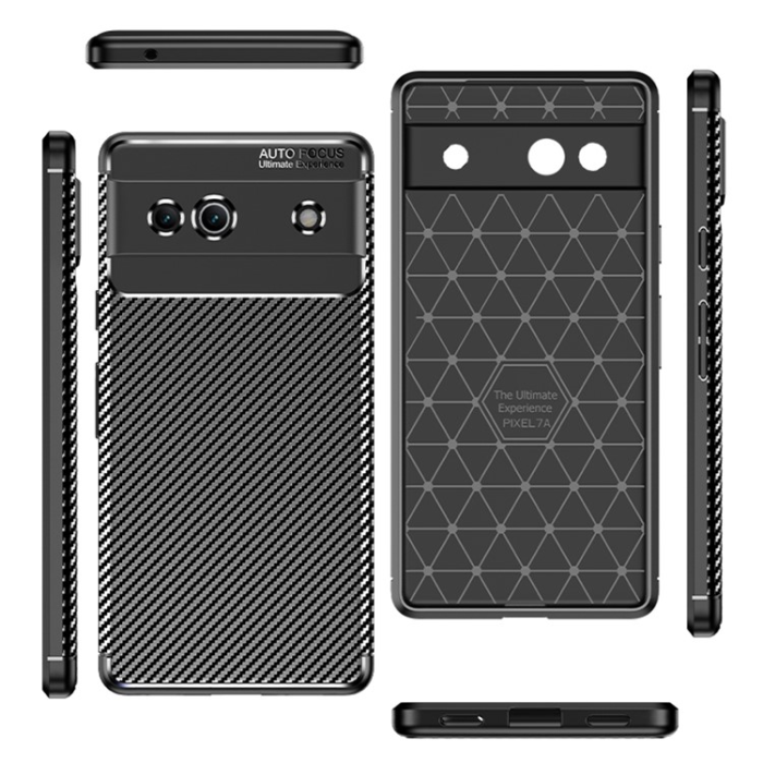 A-One Brand - Google Pixel 7a Mobilskal Carbon Fiber - Svart