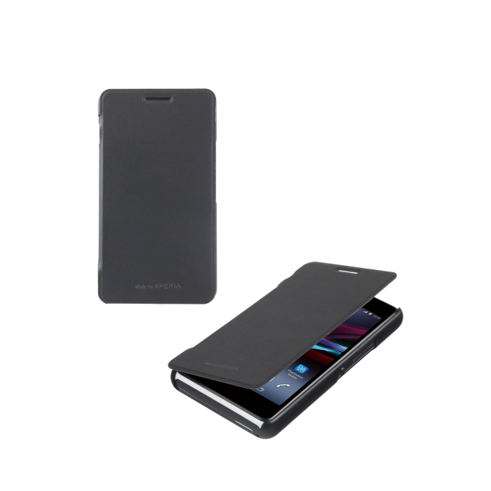 UTGATT1 - Roxfit - Made for Xperia - SlimLine Book flip case till Sony Xperia E1 (Svart)