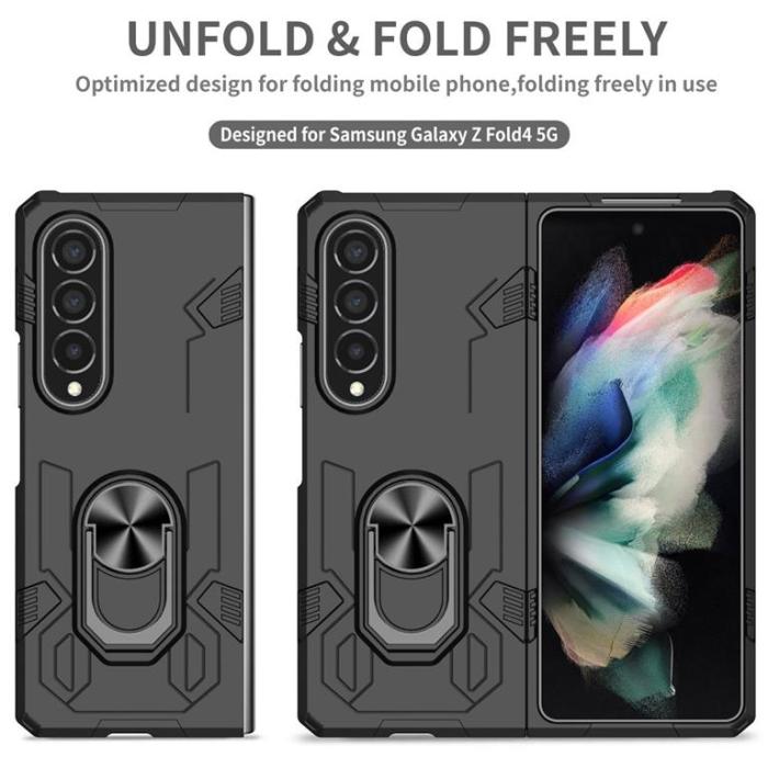 Forcell - Forcell Galaxy Z Fold 3 5G Skal Mecha - Svart