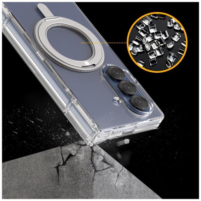 Araree - Araree Galaxy Z Fold 7 Mobilskal MagSafe Qi2 Nukin 360 S Kickstand - Clear