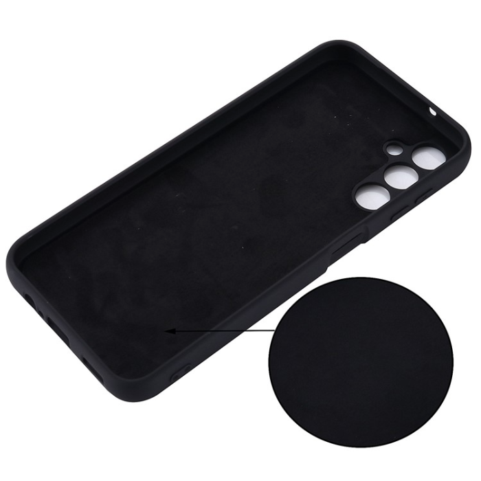 A-One Brand - Galaxy A14 5G/4G Mobilskal Liquid Silicone - Svart