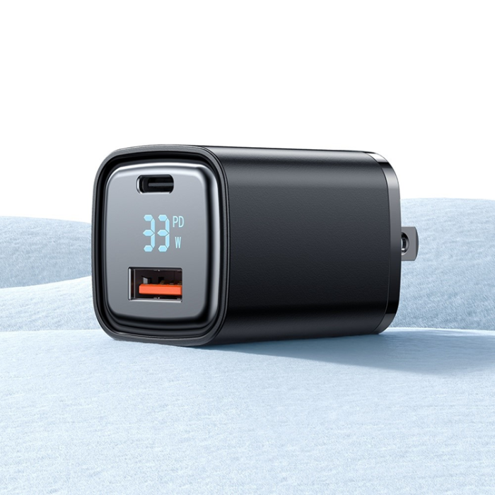 Mcdodo - MCDODO Snabbladdare 33W USB-A - USB-C US Graphite - Svart