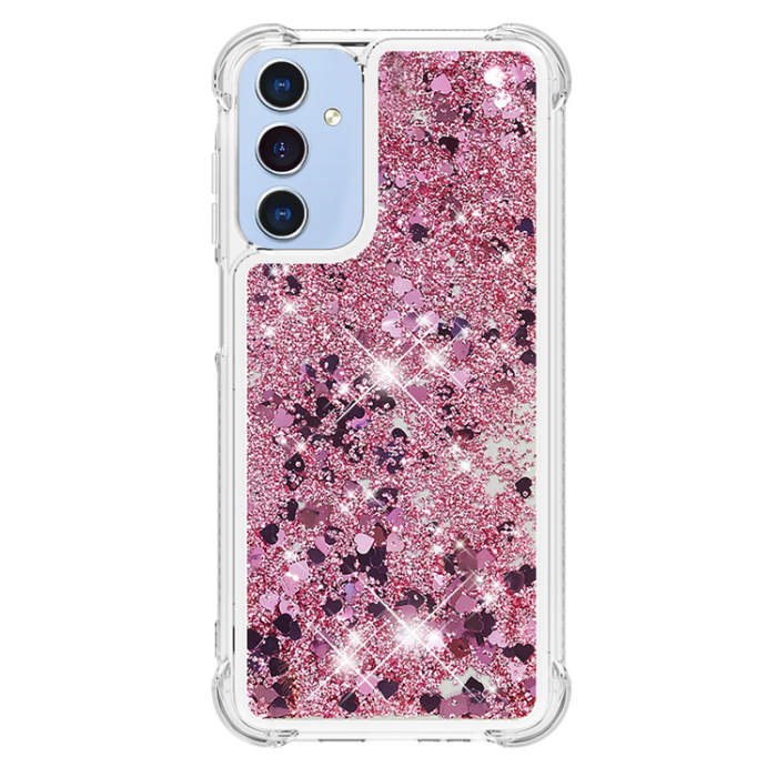 A-One Brand - Galaxy A17/A26 Mobilskal Glitter Quicksand TPU - Roséguld