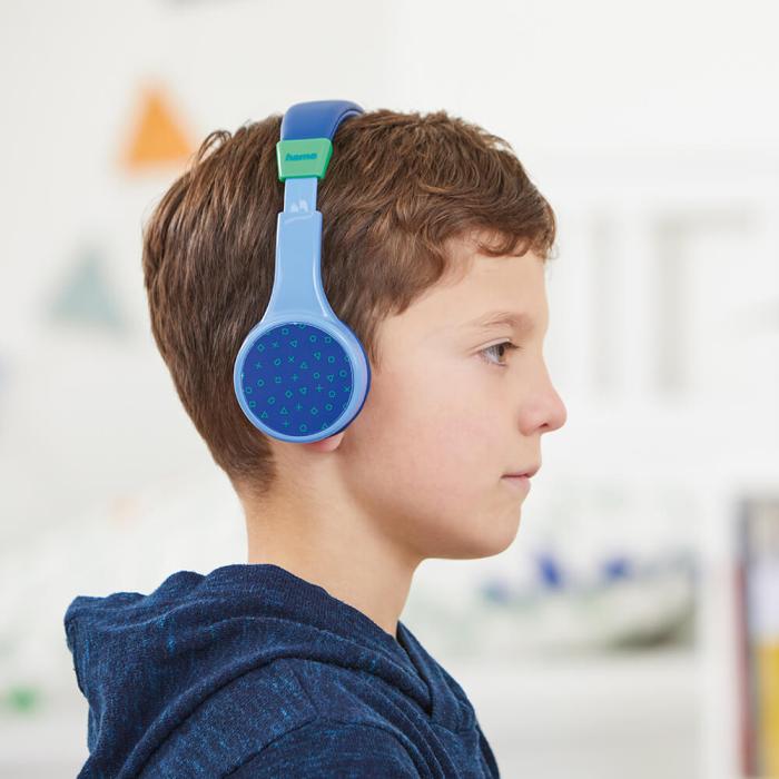 Hama - HAMA Hörlur Teens Guard On-Ear Trådlös 85dB - Blå