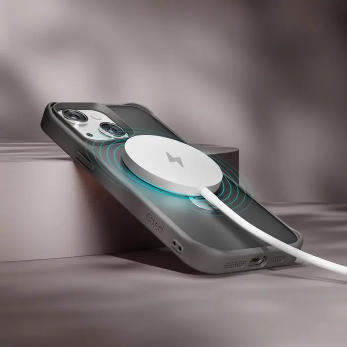 Etteri - Etteri iPhone 12/12 Pro Mobilskal MagSafe Matt Ring - Grå