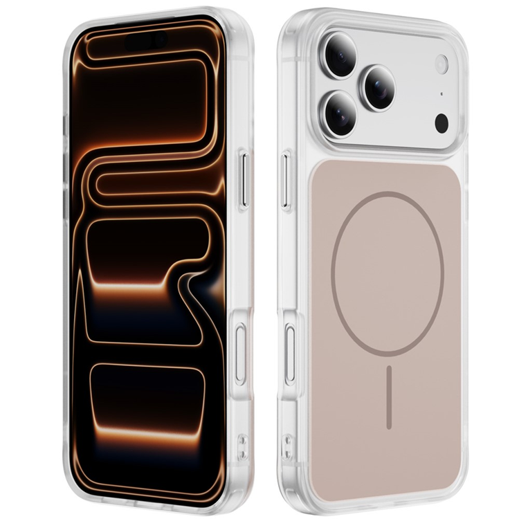 iPhone 17 Pro Max Mobilskal MagSafe Skin Touch TPU PC - Guld (Ökenguld) | 2353 | AlltMobil