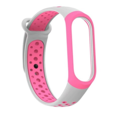 Beline - Beline Mi Band 3/4 Armband Design - Rosa/Gr&aring;