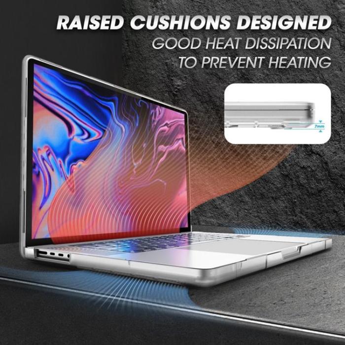 UTGATT1 - SupCase Macbook Pro 16 (2021/2022) Skal Unicorn Beetle - Clear