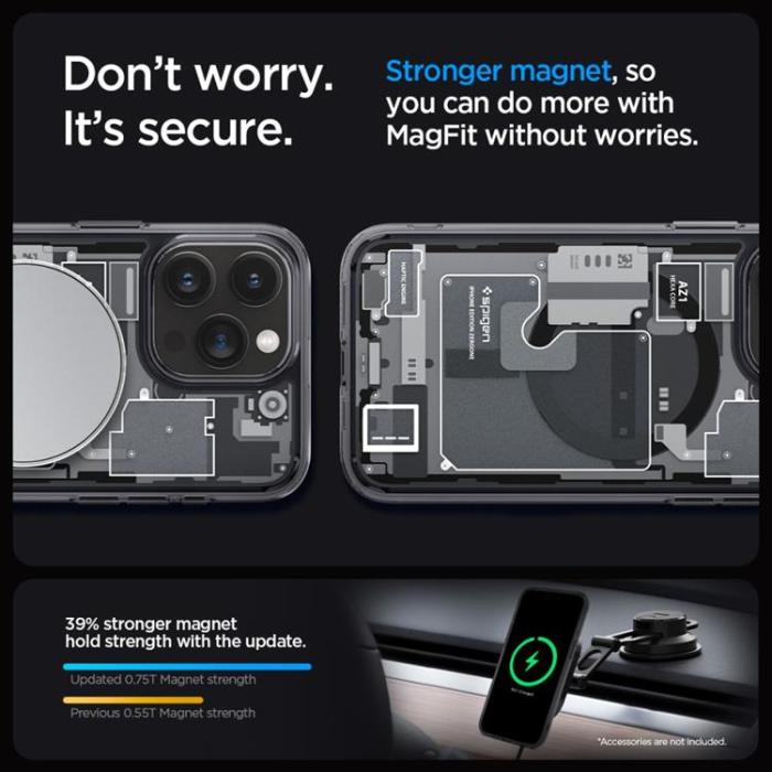 Spigen - Spigen iPhone 15 Pro Mobilskal Magsafe Hybrid - Zero One