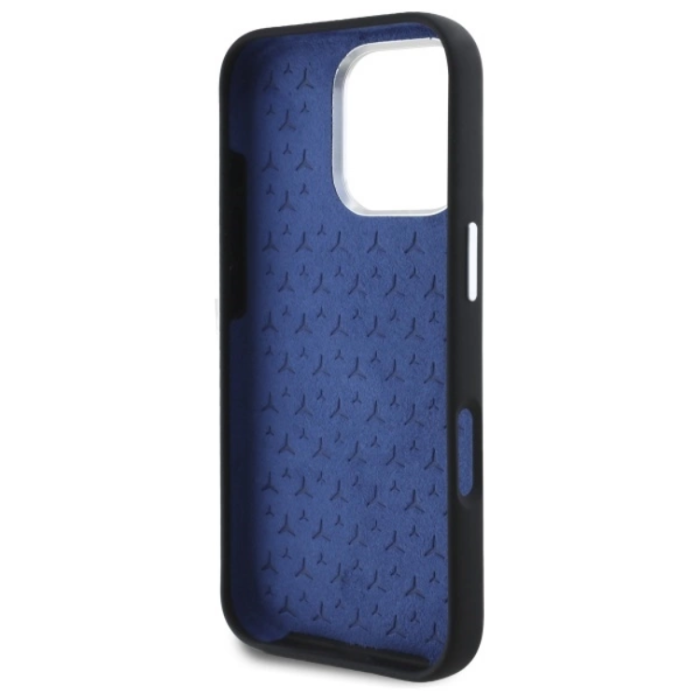Mercedes - Mercedes iPhone 16 Pro Max Mobilskal MagSafe Silikon Tonal Logo - Svart