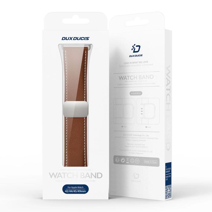 Dux Ducis - Dux Ducis Apple Watch 44/45/46/49mm Armband Äkta Läder