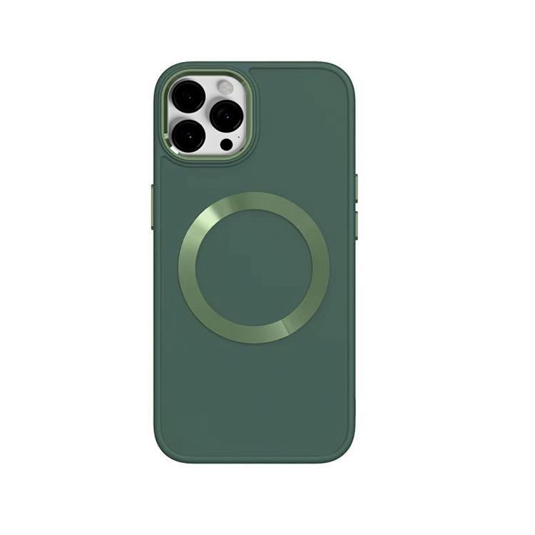 BOOM iPhone 14 Pro Max Skal Magsafe Liquid Silicone - Grön | 2353 | AlltMobil