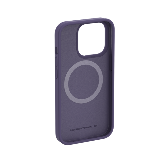 MOMAX - MOMAX iPhone 14 Pro Skal Magsafe Liquid Silicone - Lila