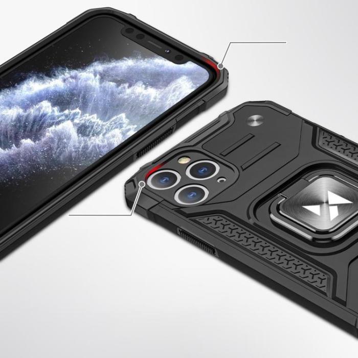 UTGATT1 - Wozinsky Ring Armor Skal iPhone 11 Pro - Blå