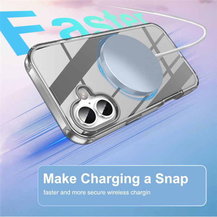 A-One Brand - iPhone 17 Mobilskal MagSafe med PET Skärmskydd - Grå