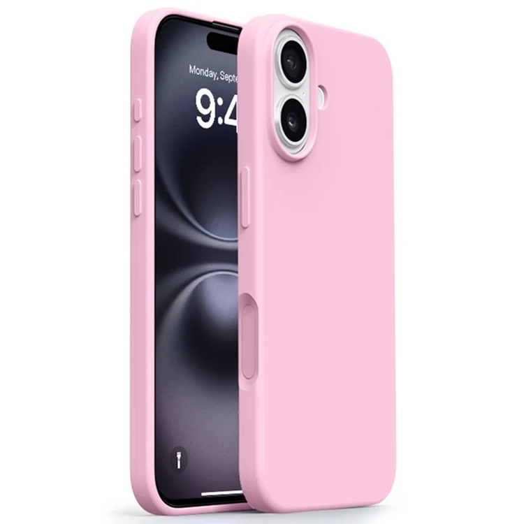 iPhone 17 Mobilskal MagSafe Ultra Thin Silicone - Sakura Rosa | 2353 | AlltMobil