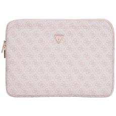 Guess - Guess Datorfodral 14" 4G Zipper Pocket Triangle Logo - Rosa