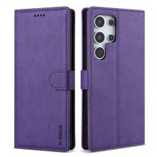 OEM - N.BEKUS Samsung Galaxy S26 Ultra Pl&aring;nboksfodral Konstl&auml;der - Lila